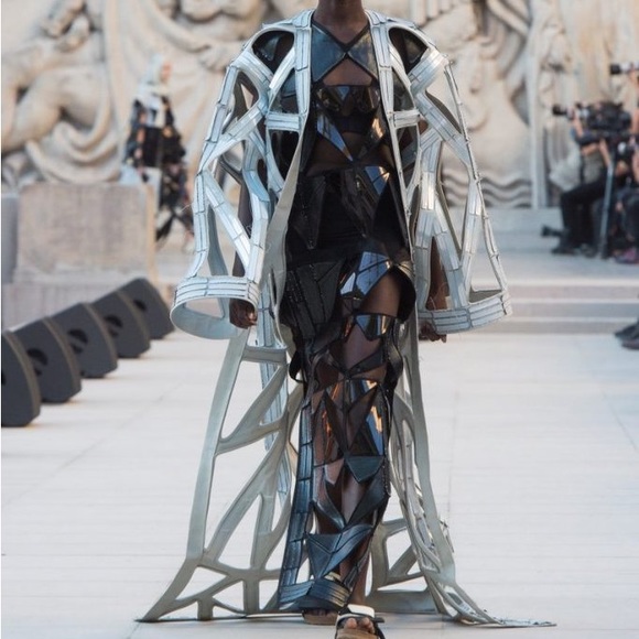 Rick Owens made Italy Oyster milk avant garde cut out Matrix statement over wear - Picture 5 of 17